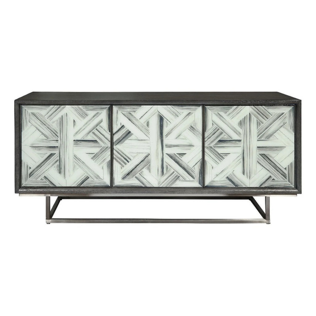 3-Door Wood Credenza with Adjustable Shelf G853