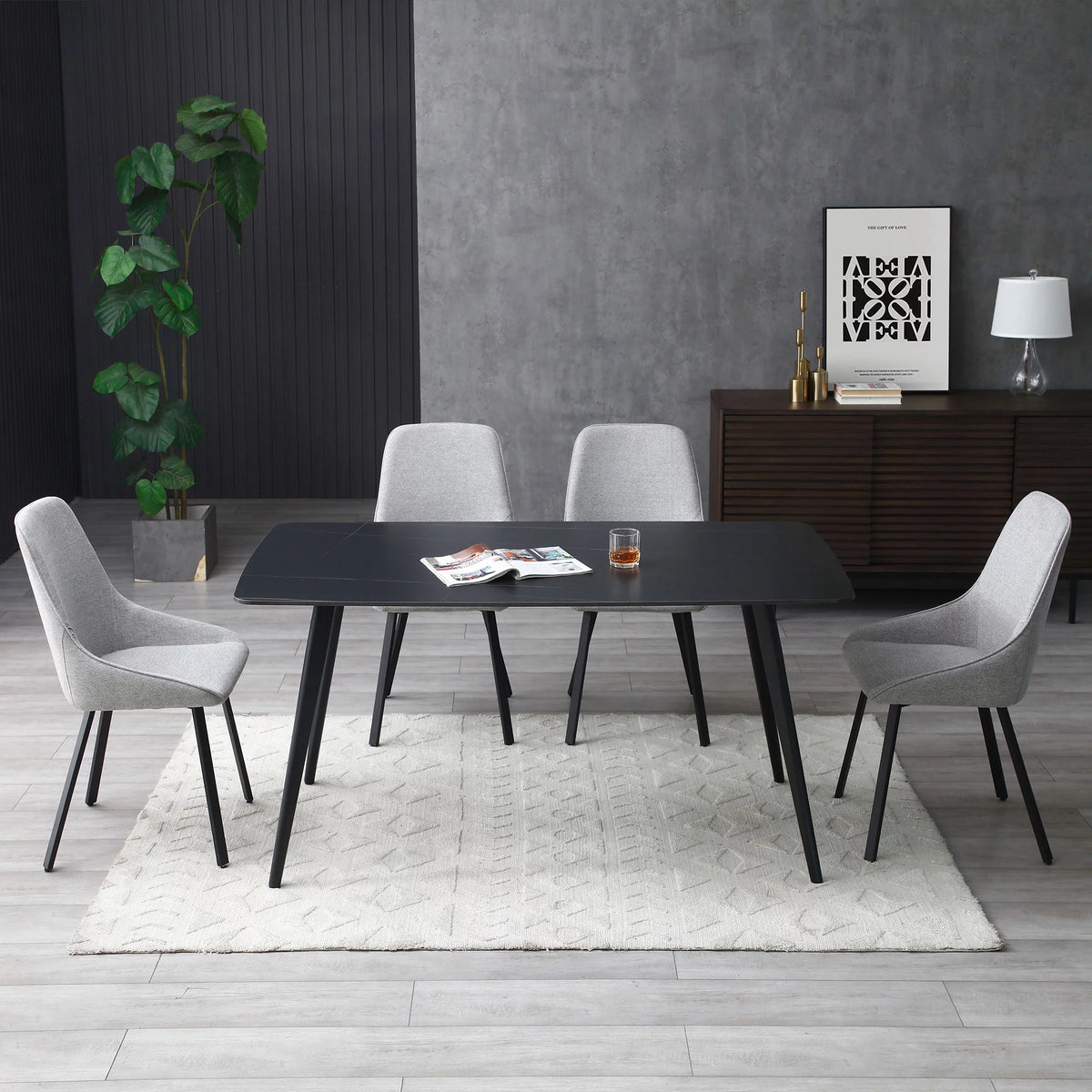 Sintered Stone Dining Table 62 inch V50656