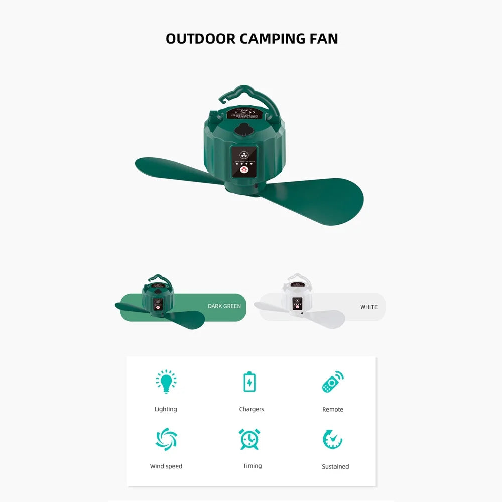 USB Rechargeable Portable Ceiling Hung Fan with Remote Controller G649783