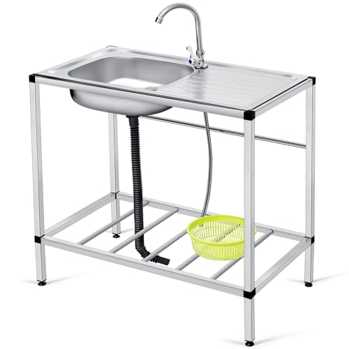 Stainless Steel Single Bowl Utility Sink U224444