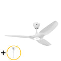 White 52 Outdoor Ceiling Fan with Downrod A8623