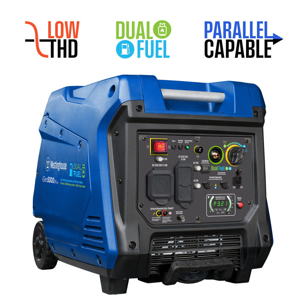 Gas Powered Portable Inverter Generator with Electric Start R15328