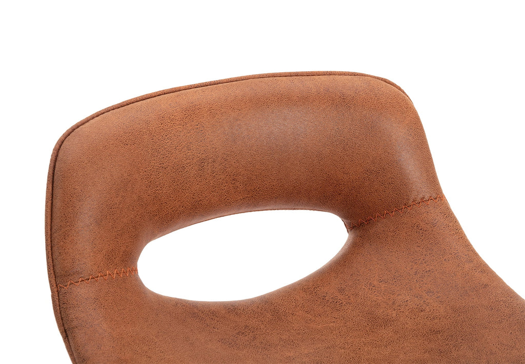 Modern Swivel Leather Bar Stools Set of 2 S638789