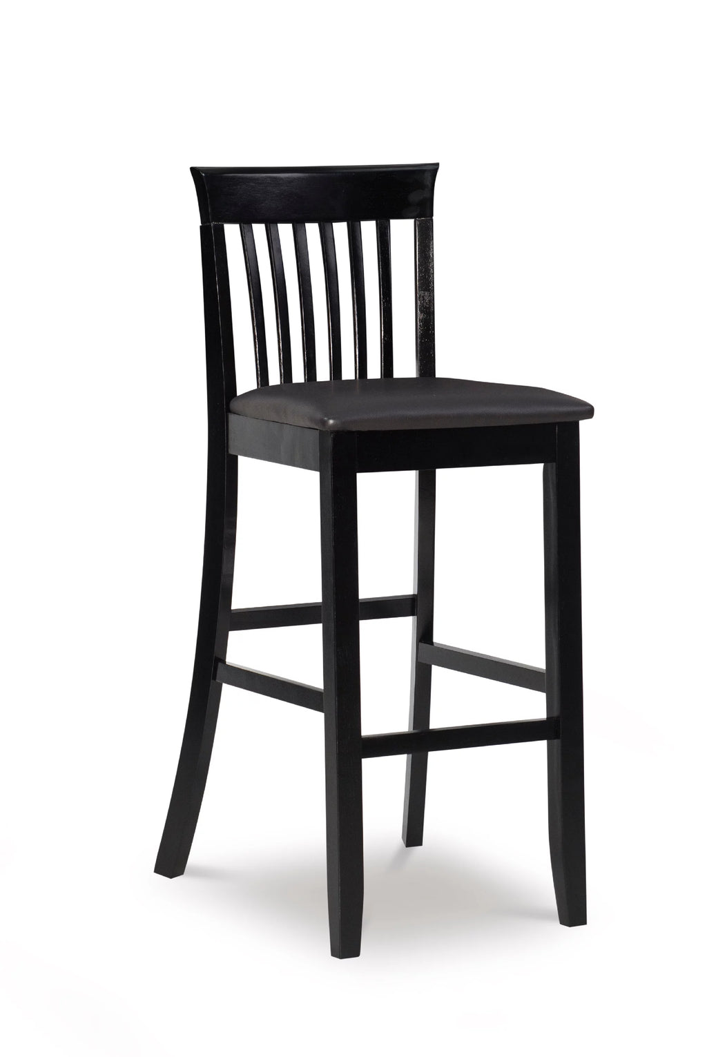 Black Indoor Wood Bar Stool L472