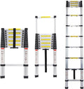 12FT Aluminum Telescoping Folding Ladder G89421