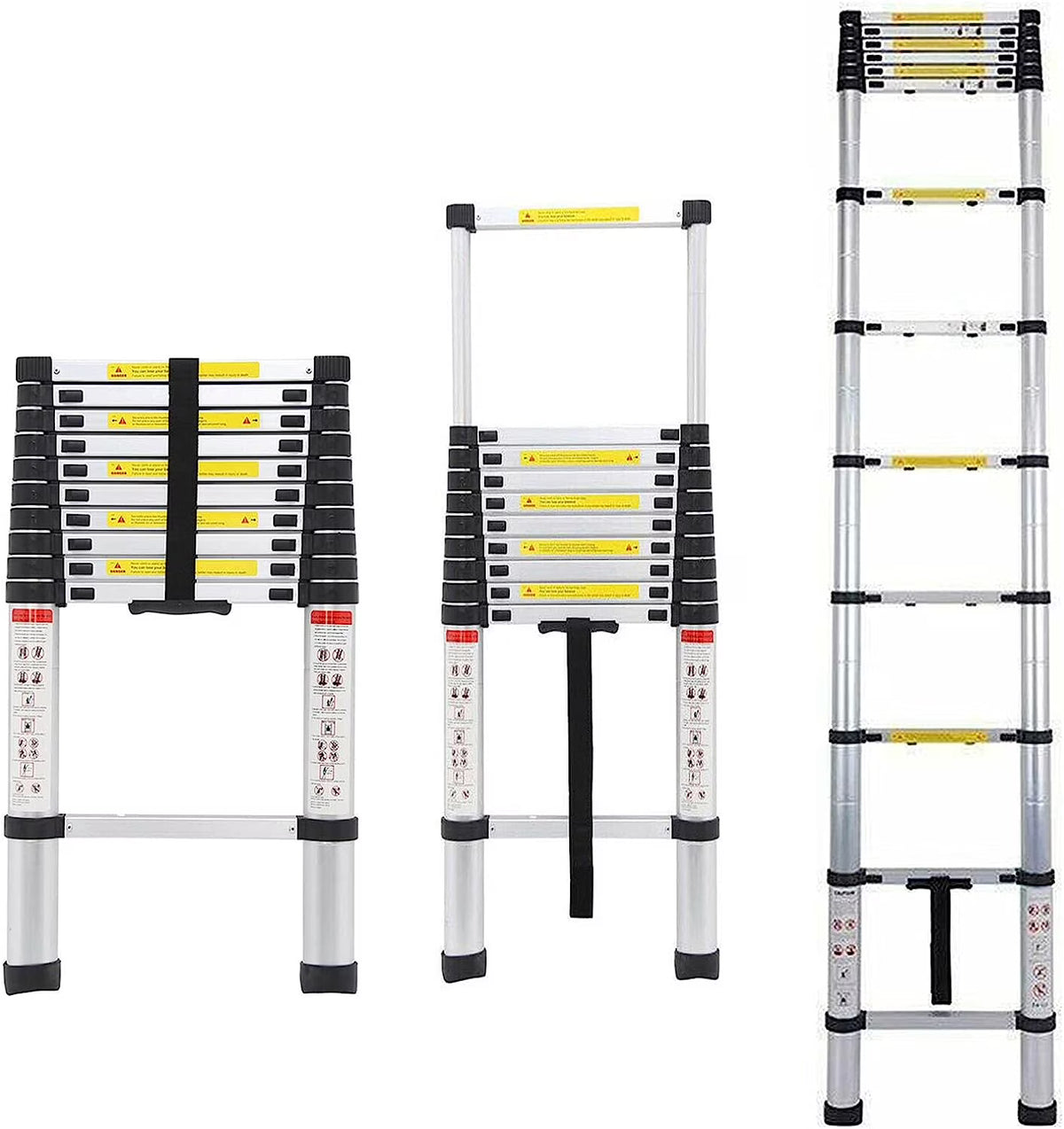 12FT Aluminum Telescoping Folding Ladder G89421