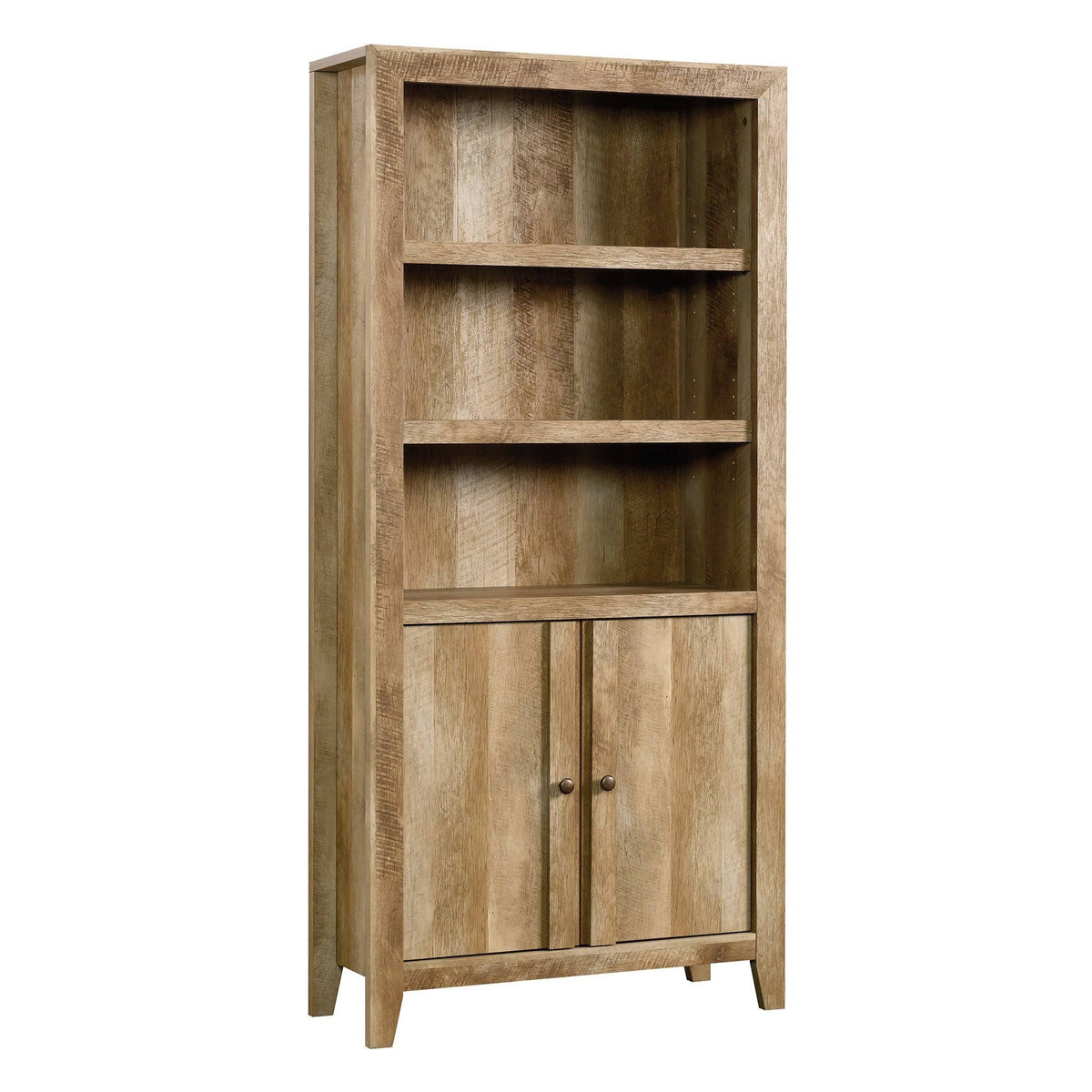 Craftsman Oak Library with Doors L6864