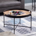 Reclaimed Fir & Metal Coffee Table V9654