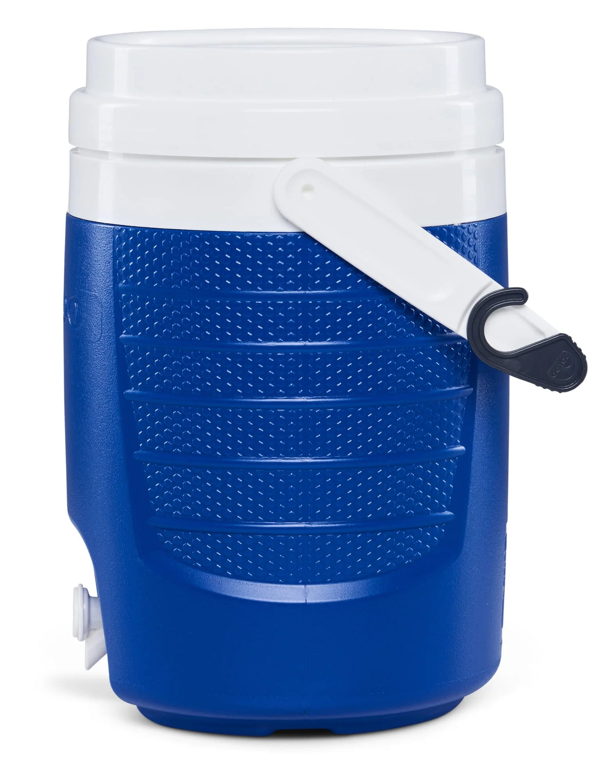 2-Gallon Plastic Beverage Jug with Hooks Blue A2213