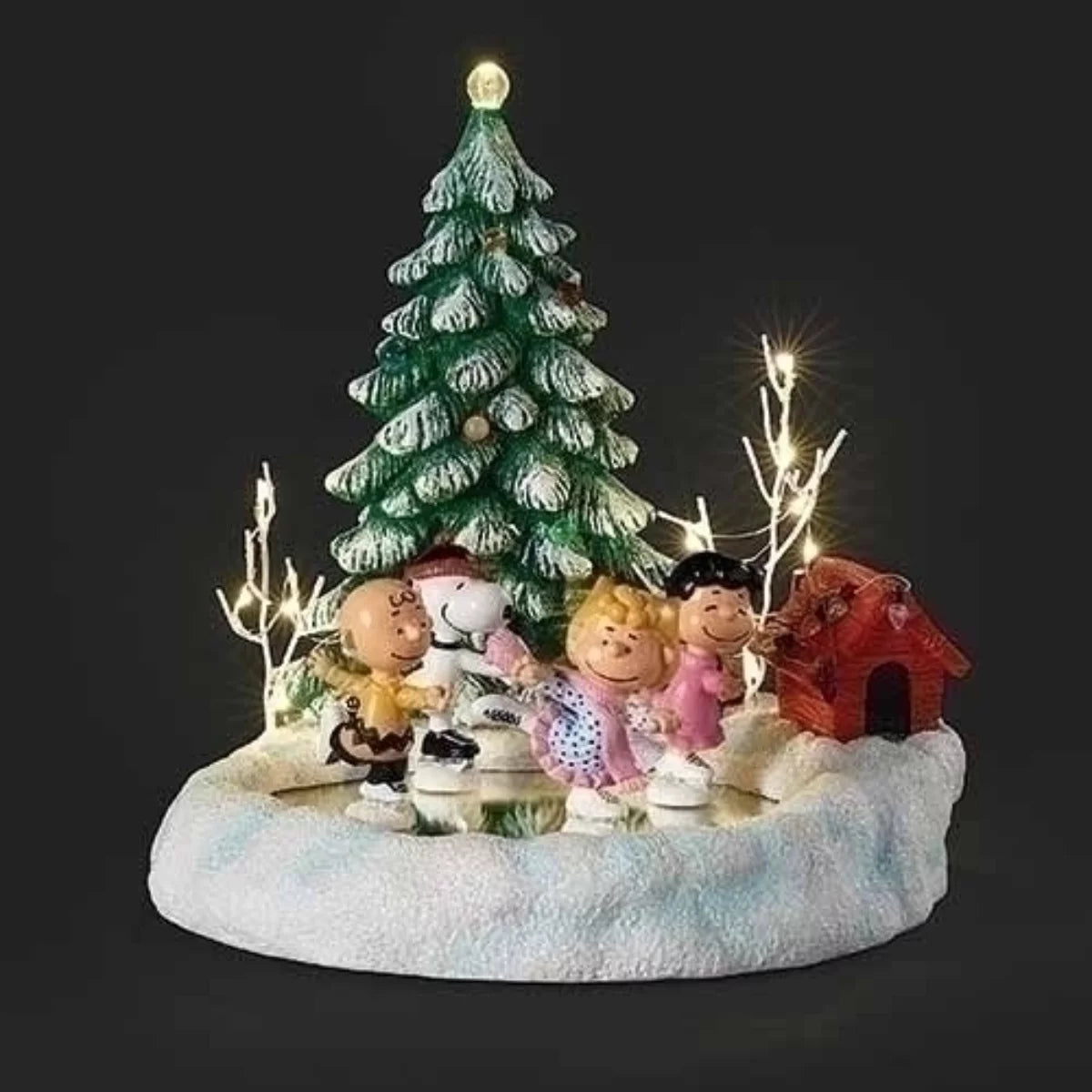 Green and White LED Christmas Tabletop Figurine V119