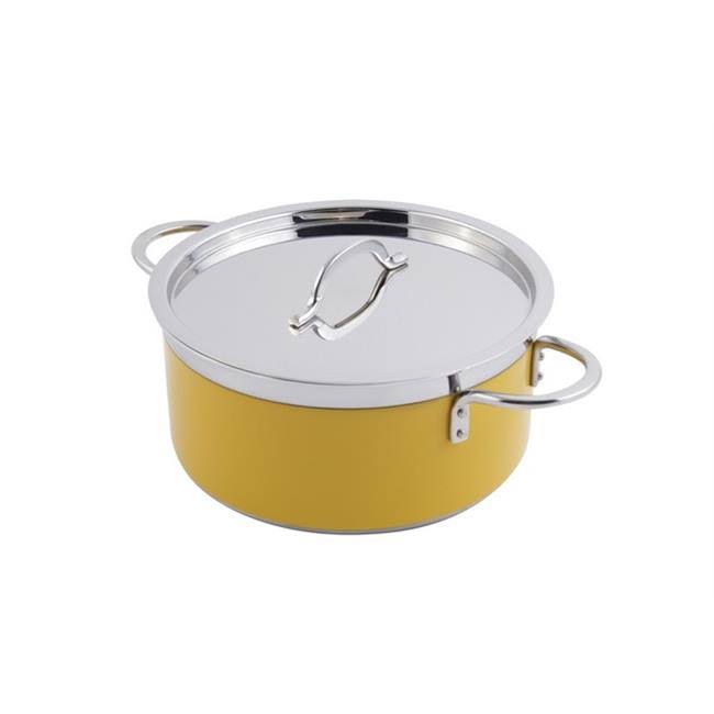 Yellow 1 Quart Pot with Cover Q37532