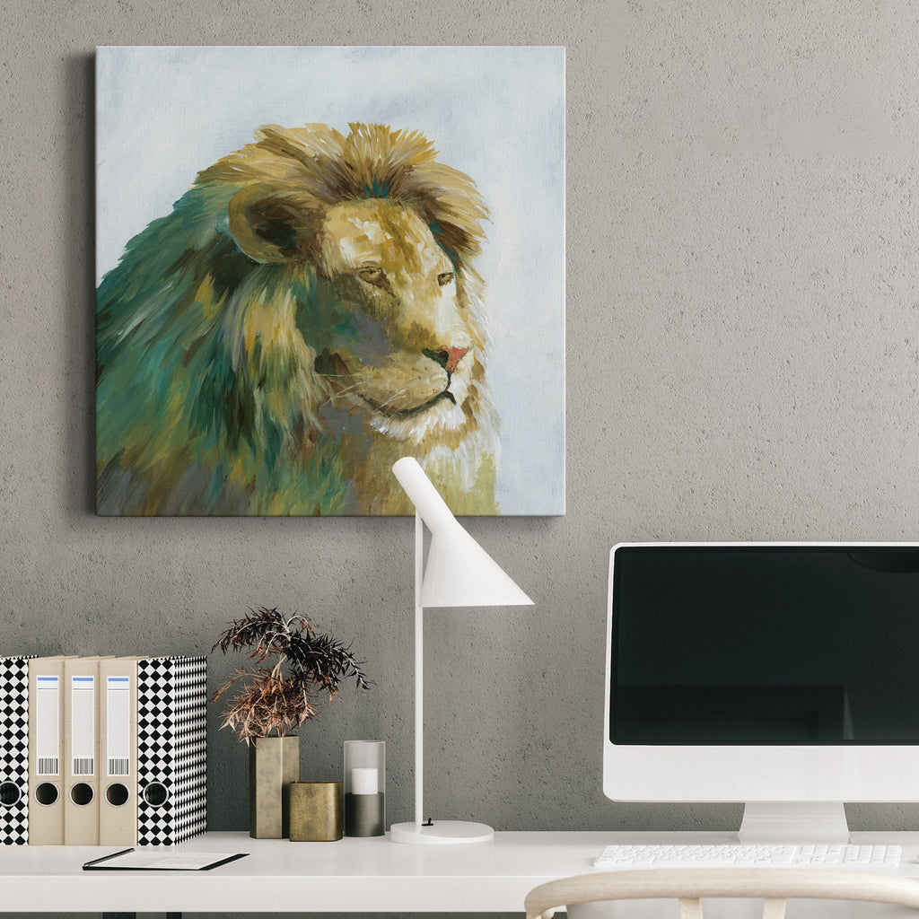 Jade Lion Gallery Wrapped Canvas 10X10 V99387