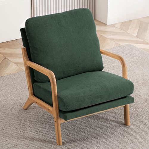 Mid Century Modern Sherpa Accent Chair with Detachable Cover U4948