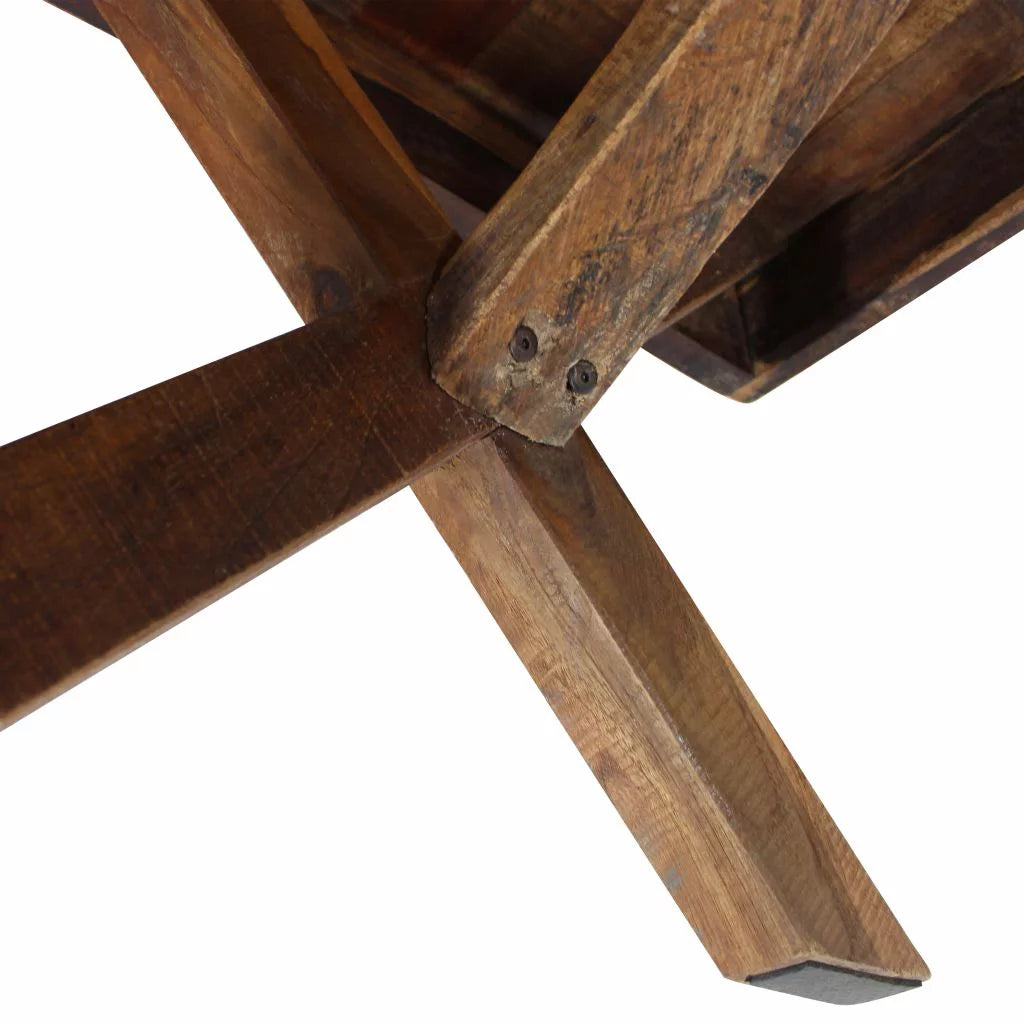 Rustic Wood Coffee Table and End Side Table U316951