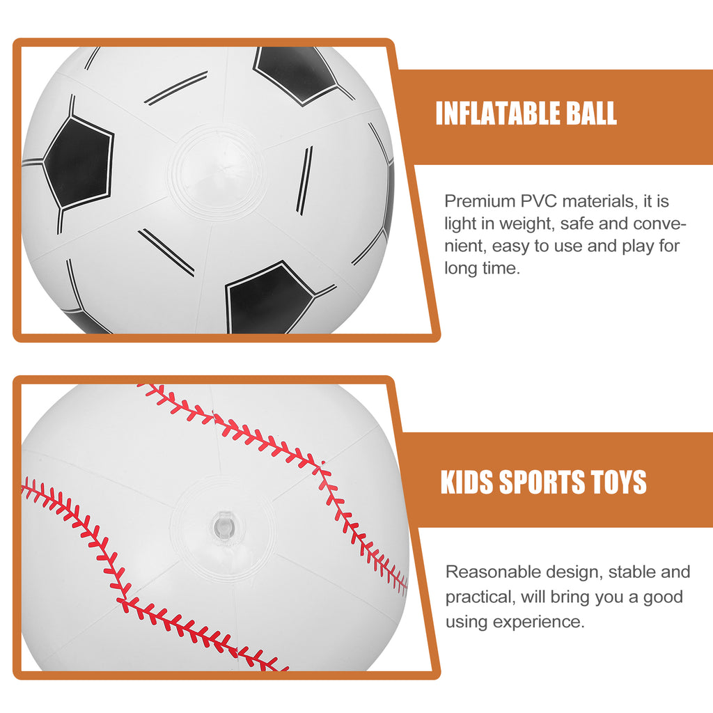 4 Pcs Inflatable Beach Ball Toy Blow up Beach Ball H1930