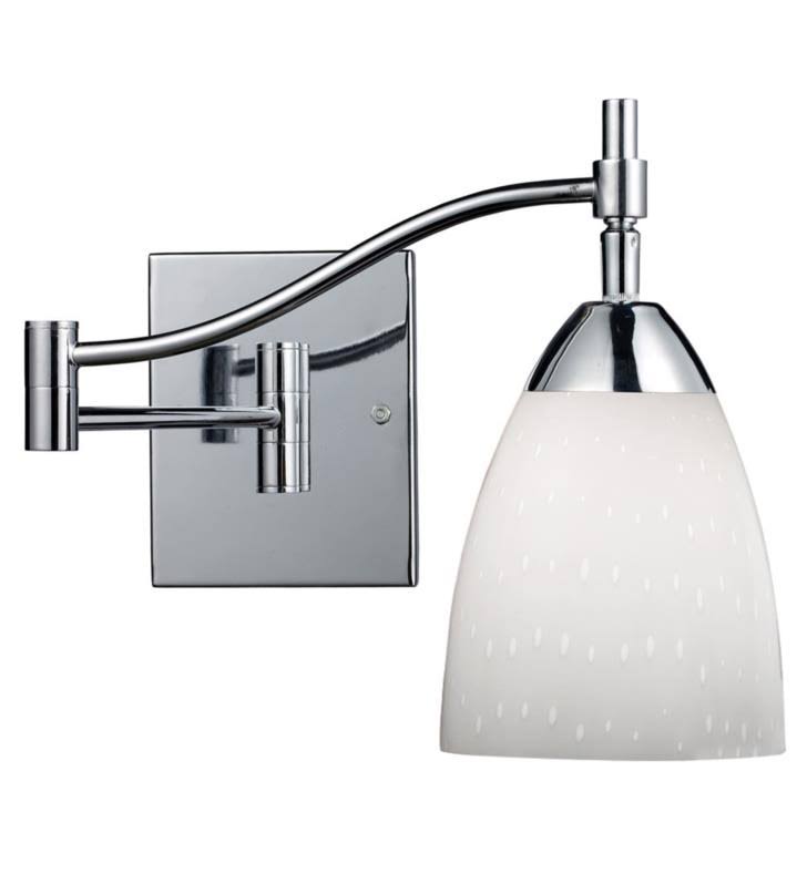Polished Chrome 1-Light Swingarm Sconce A42133