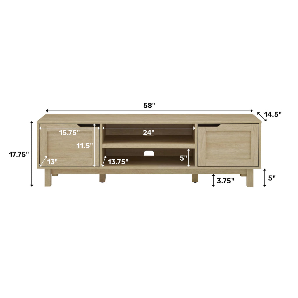 Contemporary 2-Door TV Stand K396