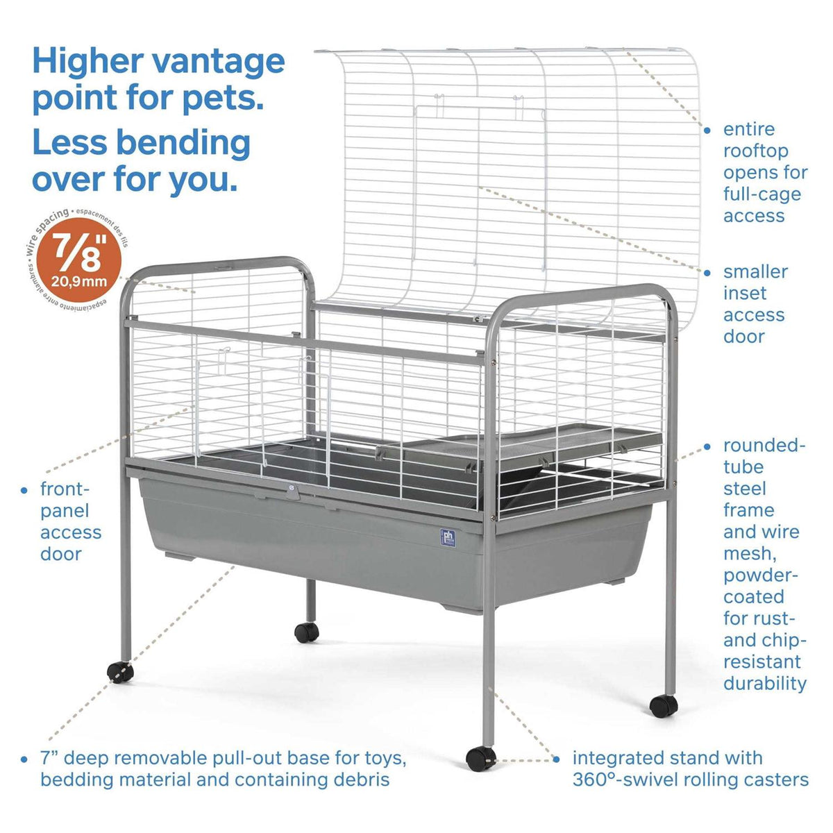 Jumbo Small Animal Home with Rolling Stand F844400