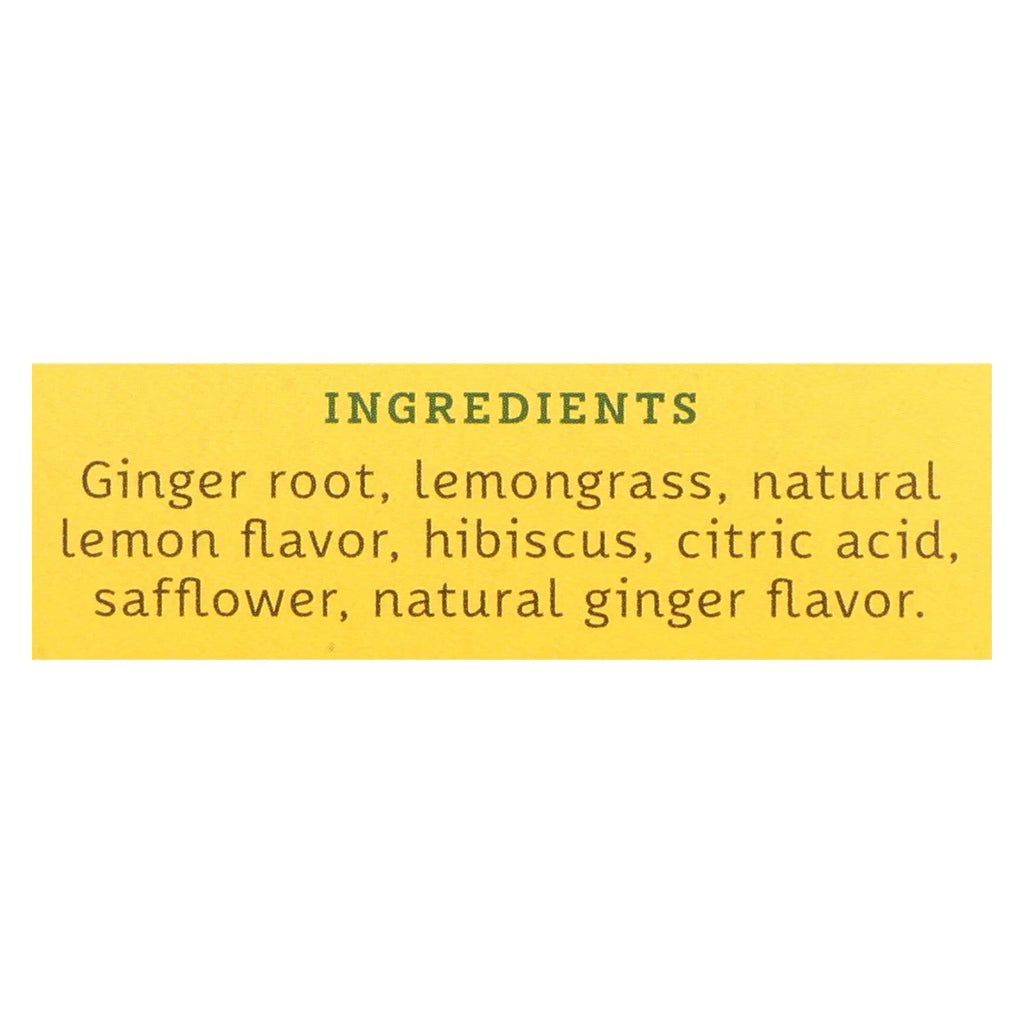 Lemon Ginger Herbal Tea 20 Bags Case Of 6 L47567