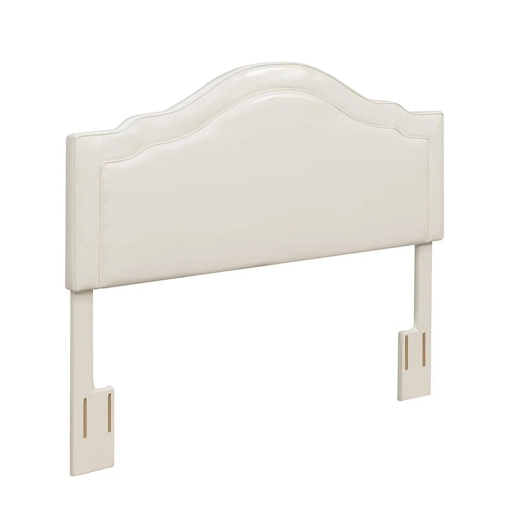 Cream Faux Leather Queen Headboard Y6608