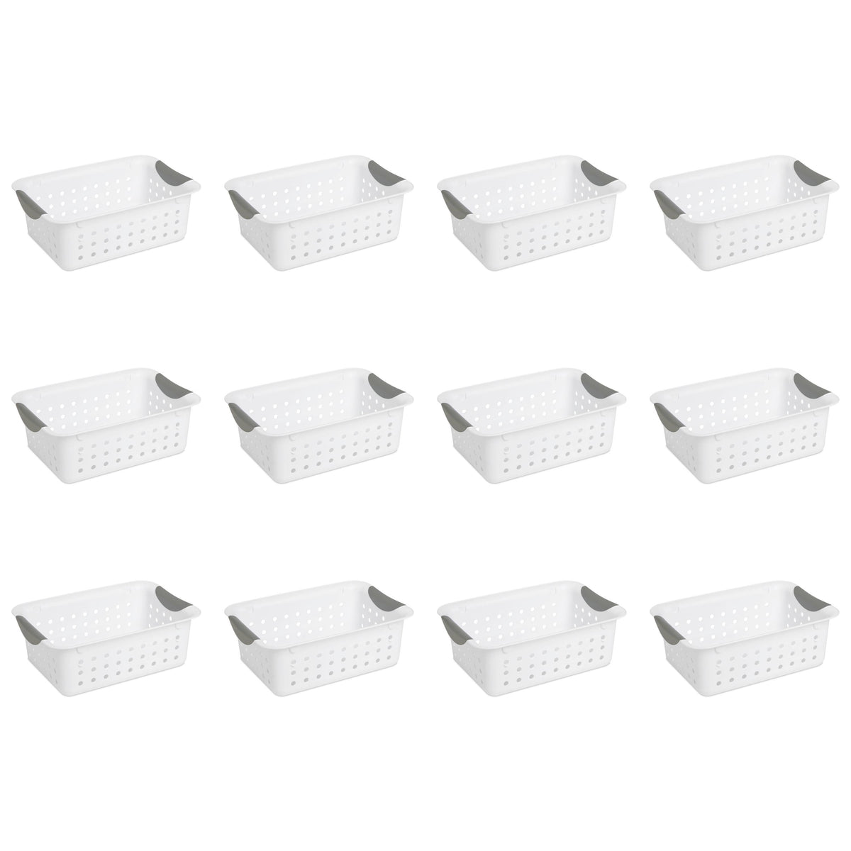 White Small Baskets, Case of 12 G645
