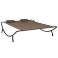 Brown Fabric Patio Bed X865