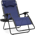 Oversized Zero Gravity Chair with Cup Holder and Pillow W3842