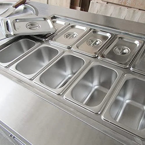 22" Double Round Pans Fried Ice Cream Machine with 10 Refrigerated Tanks J43544