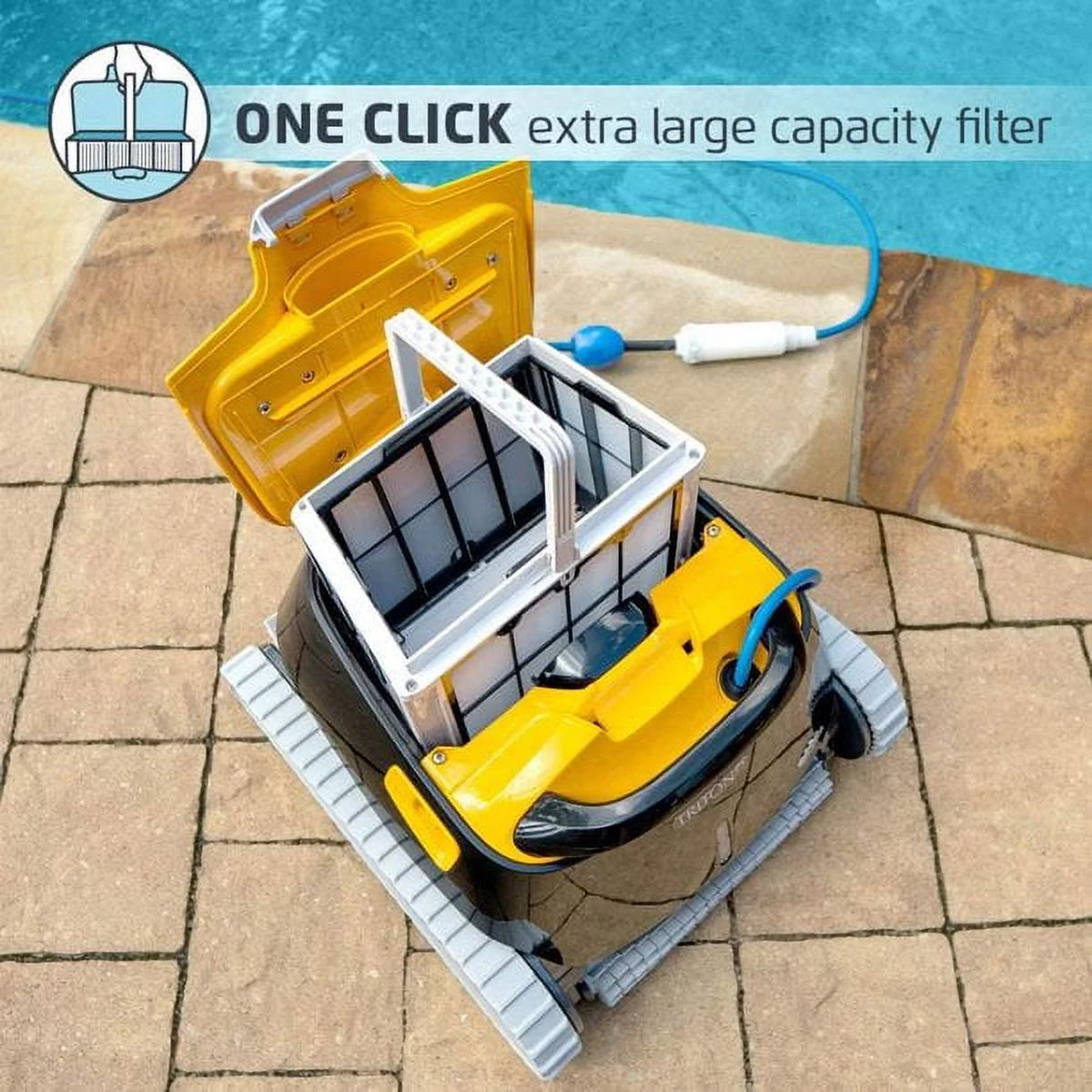 Inground Robotic Pool Cleaner with Caddy & Cover N6003