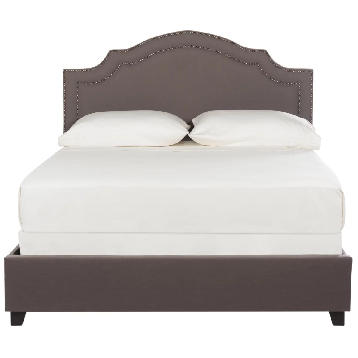 Dark Taupe Upholstered Bed Frame V3519