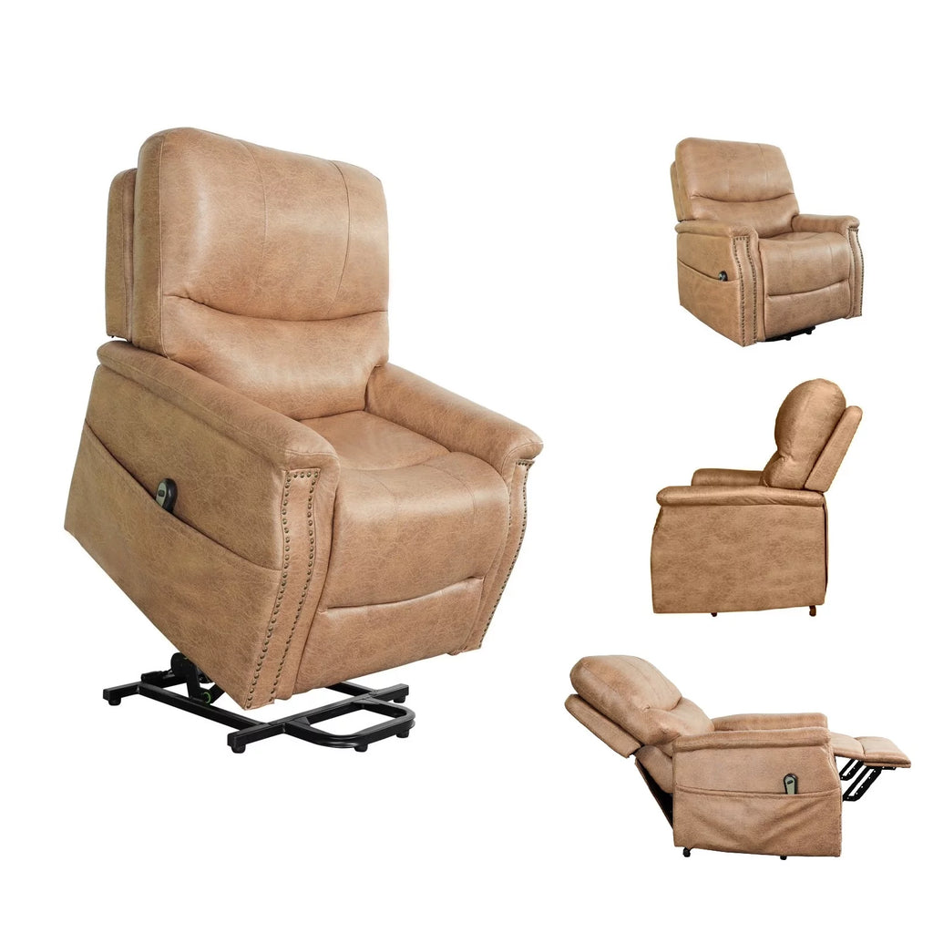 Microfiber Power Lift Recliner with Lumbar Support I85100