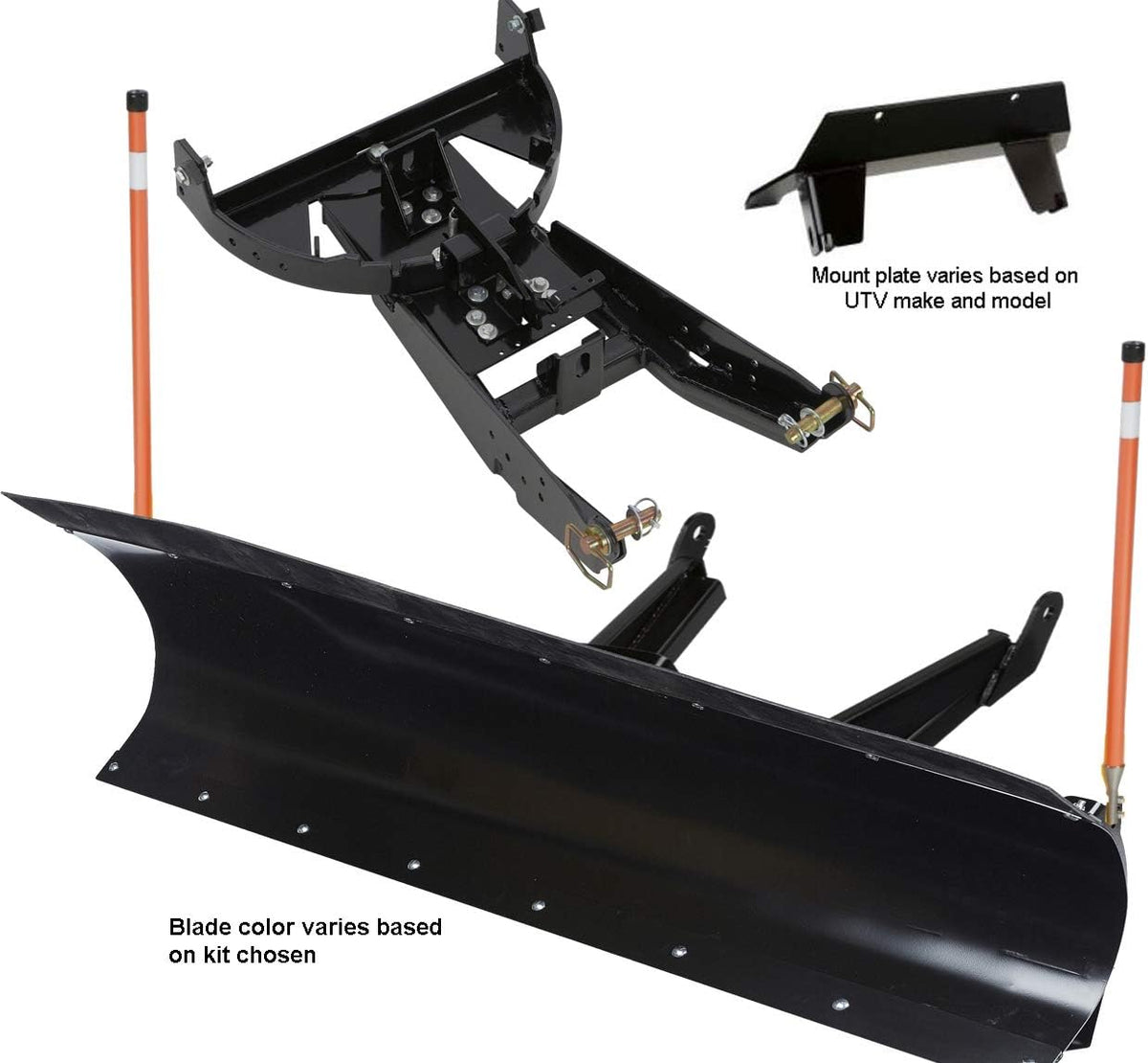 72" Pro UTV Snow Plow BLACK Q91613
