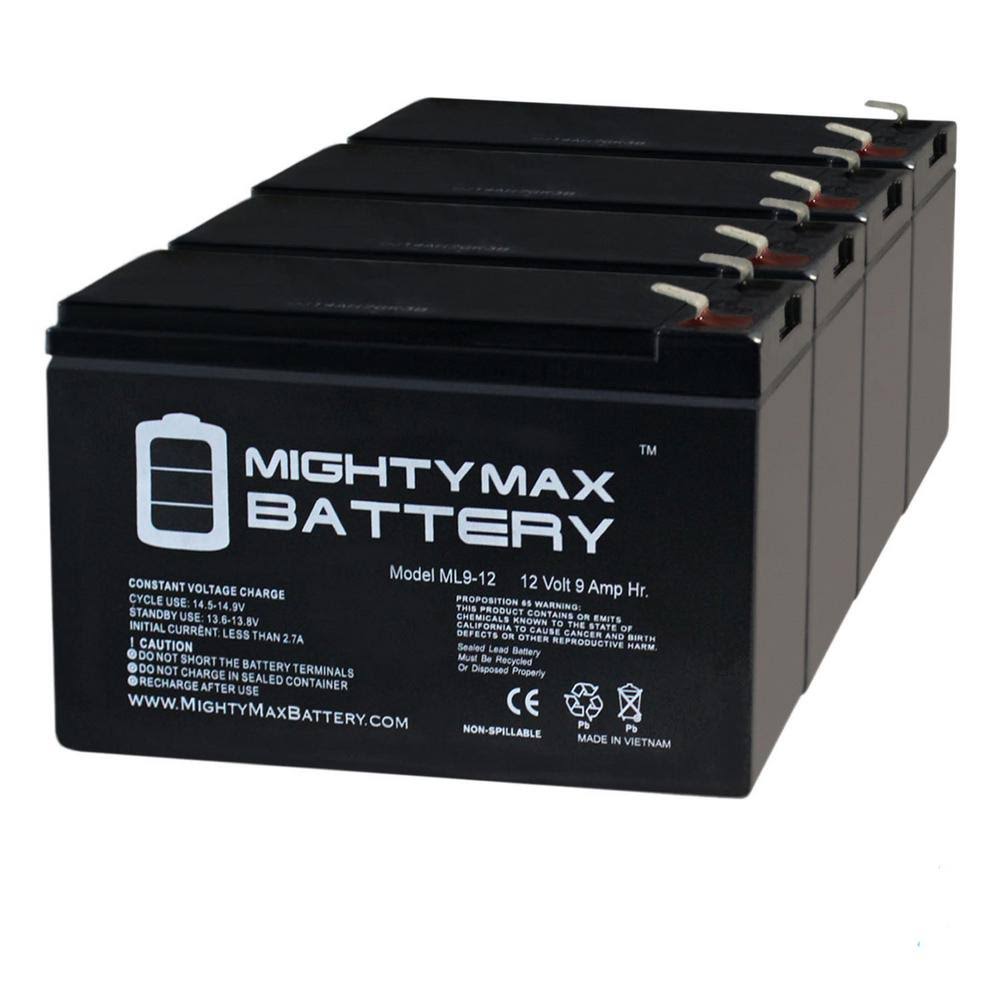 12-Volt 9 Ah SLA AGM Replacement Battery (4-Pack) Y574796
