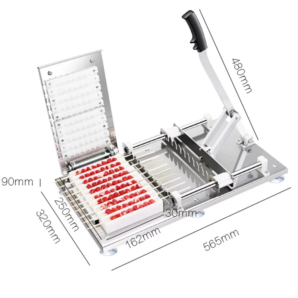 Stainless Steel Manual Skewer Making Machine 10pcs/Batch V58294