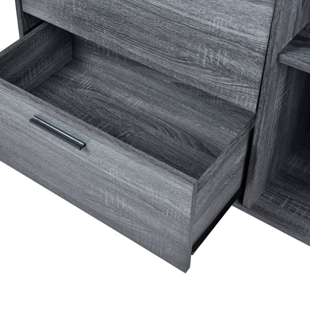 2 Drawer Cabinet Sonoma Gray Oak/Walnut M69875