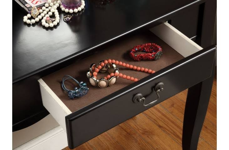 Black Vanity with Stool H801