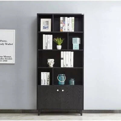 Black Step Bookcase E18580