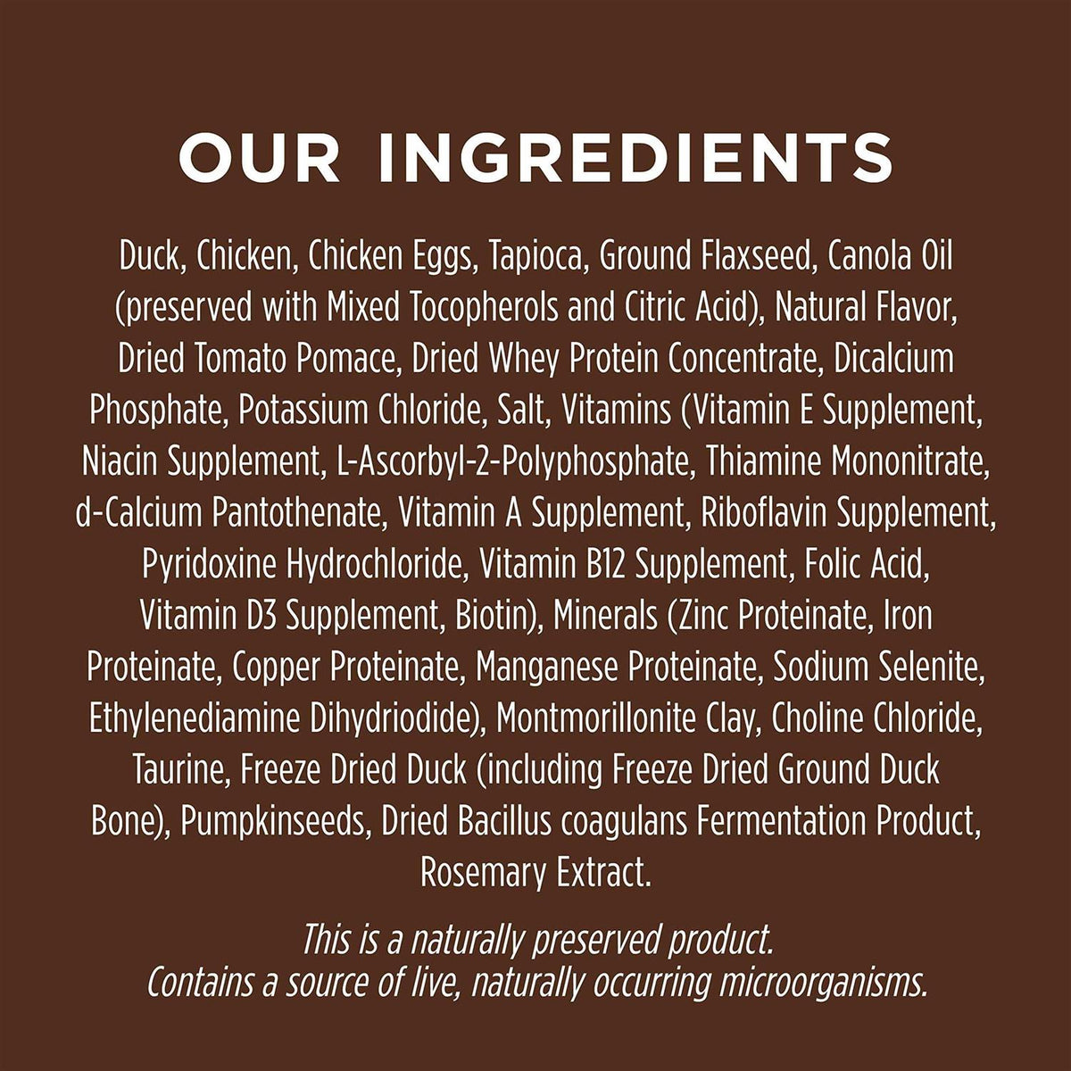 Grain-Free Duck Recipe Dry Cat Food G130295