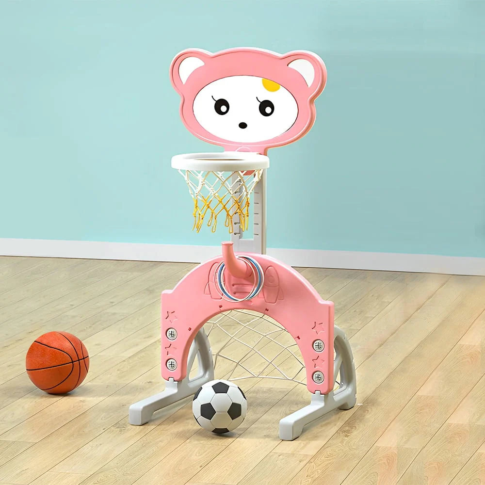 4 in 1 Adjustable Height Kids' Toddler Basketball Stand J63307