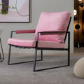 Pink Velvet Accent Armchair P137
