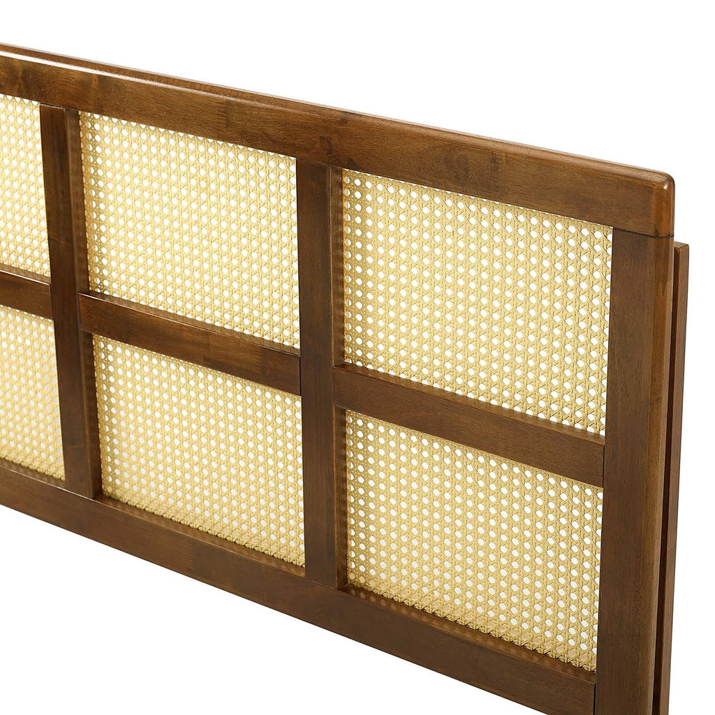 Queen Size Walnut Wooden Headboard G695