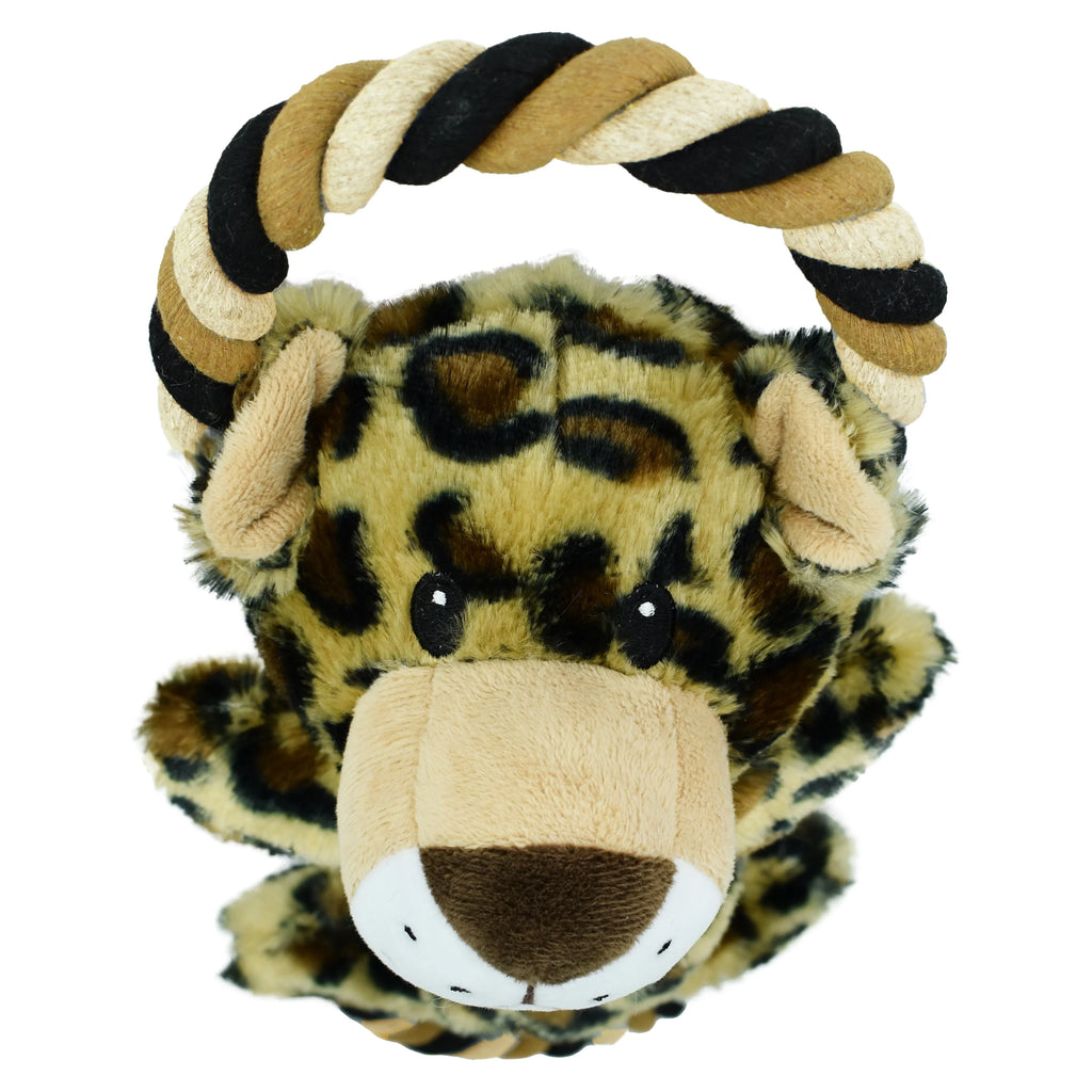 Leopard Dog Toy with Rope D392784
