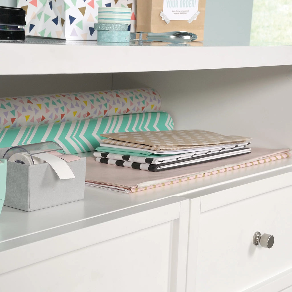 4 Drawer White Storage Cabinet W89625