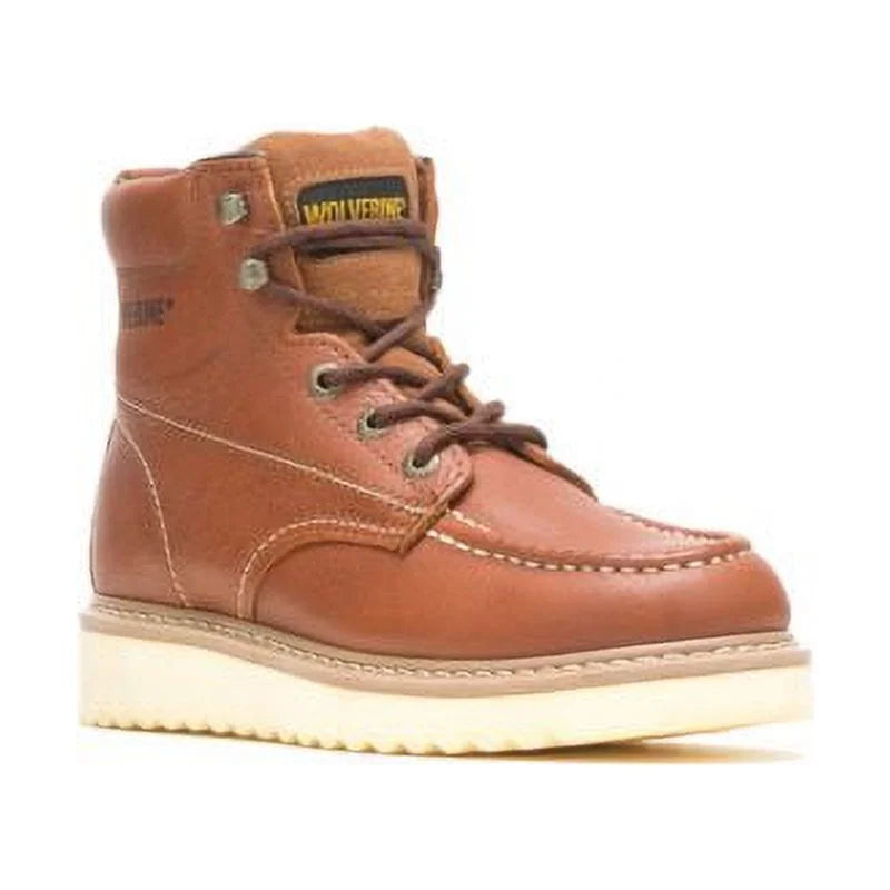 Tan 6" Moc-Toe Steel-Toe Work Boot B459904