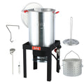 30QT Aluminum Turkey Fryer Seafood Boiler Set B9526