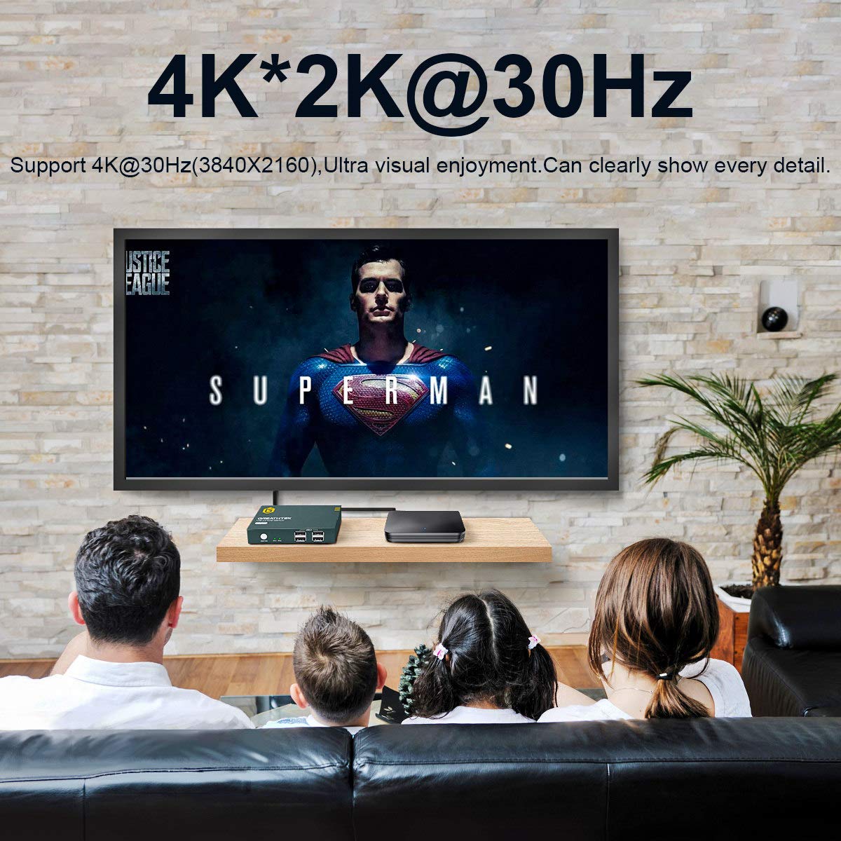 HDMI KVM Switch 2 Port, USB2.0, Ultra HD 4K @30Hz, 2 PC Share 1 Set of Keyboard, Mouse and Monitor, with 2 USB and 2 HDMI Cables, Support Wireless Keyboard and Mouse Pack of 2 T22252