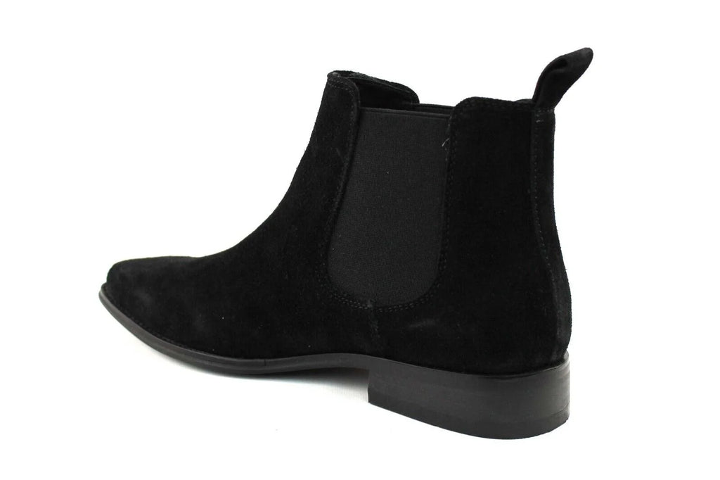 Black Suede Chelsea Ankle Boots I230393
