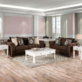 Traditional Fabric Upholstered 2-Piece Sofa Set Y413495