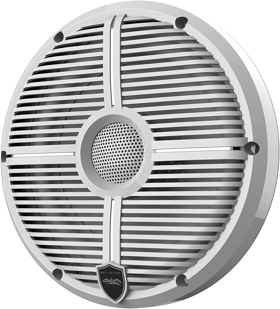 6.5" White Grill Marine Speakers I81272