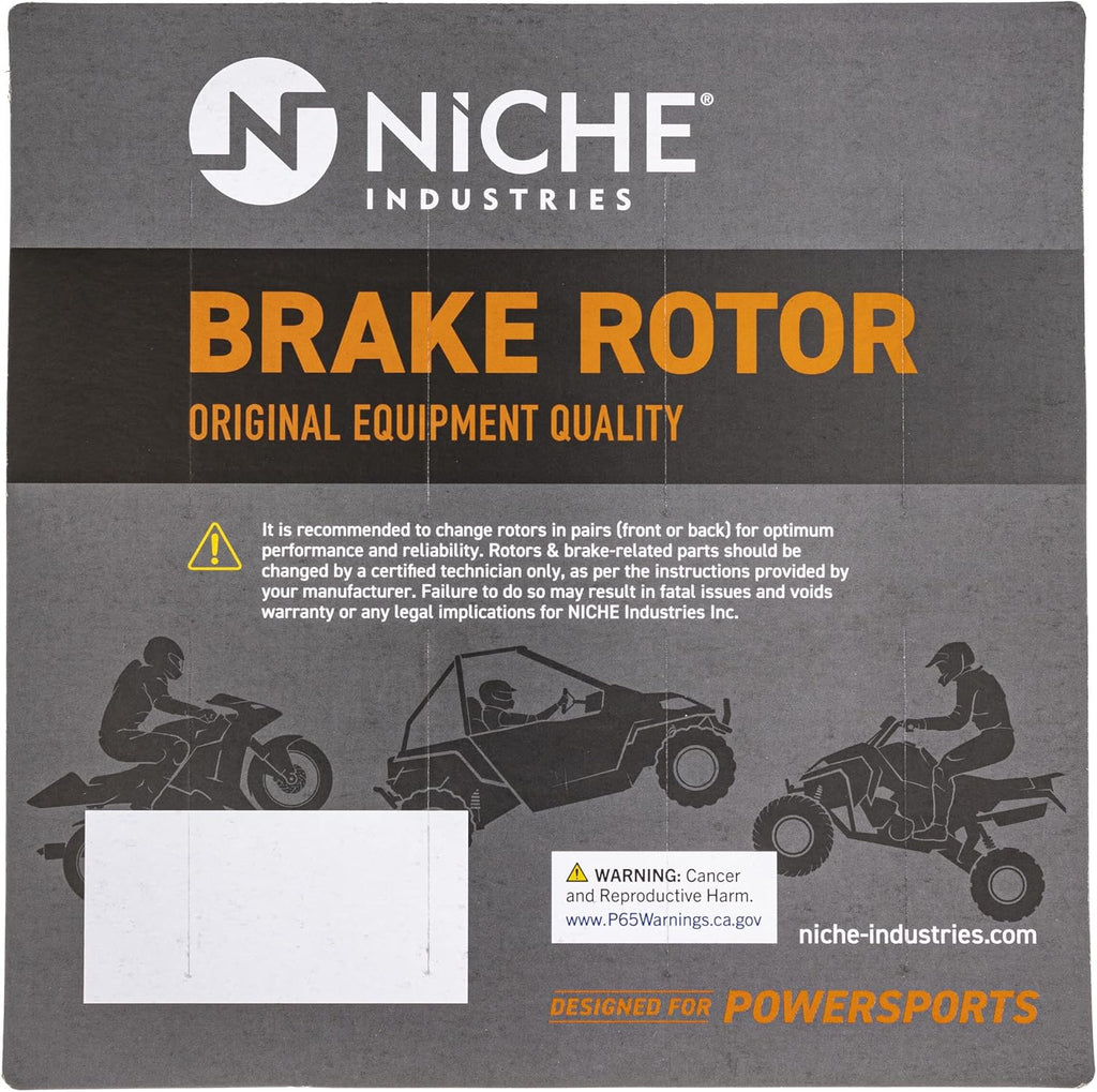 Complete Rear Brake Rotor Pad Semi Metallic Kit M680846